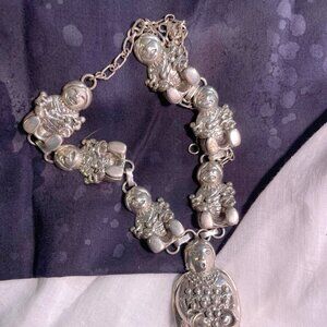 All Sterling Silver Story Teller Carol Felley Necklace/Earrings